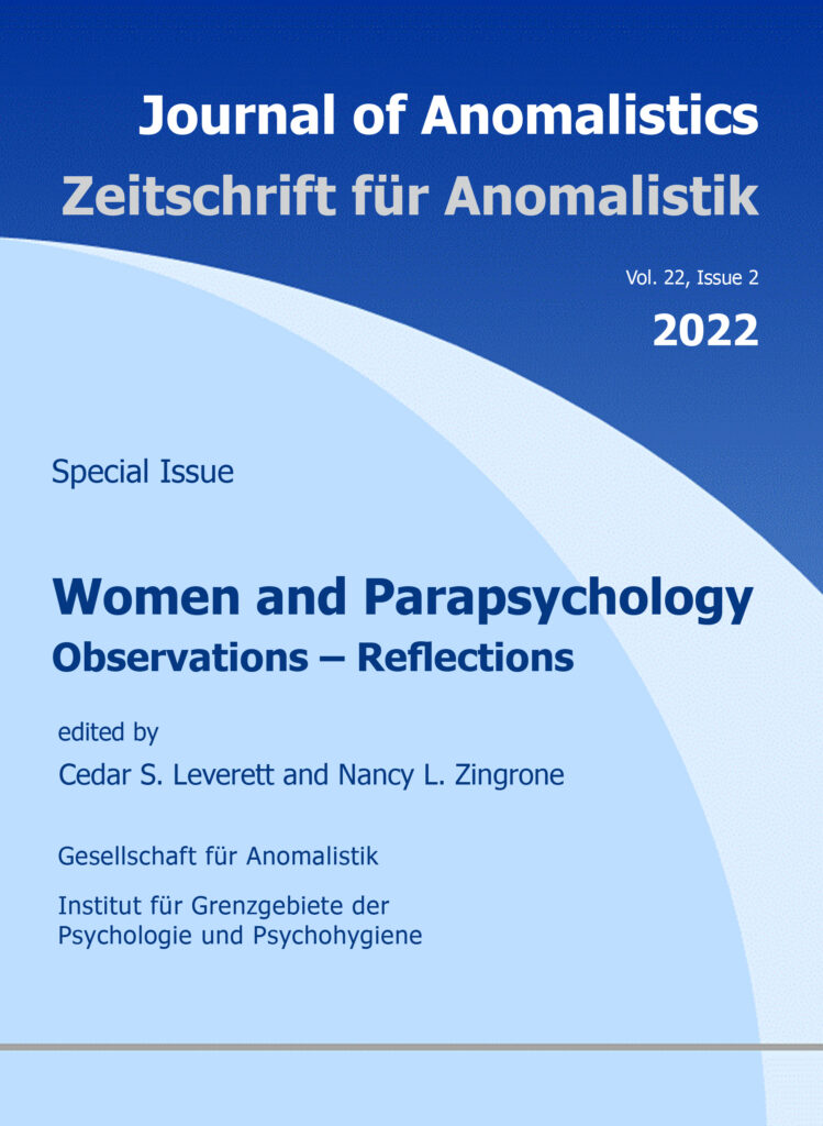 Cover der "Zeitschrift für Anomalistik"
